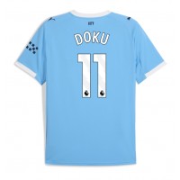 Manchester City Jeremy Doku #11 Hemmatröja 2025-26 Kortärmad